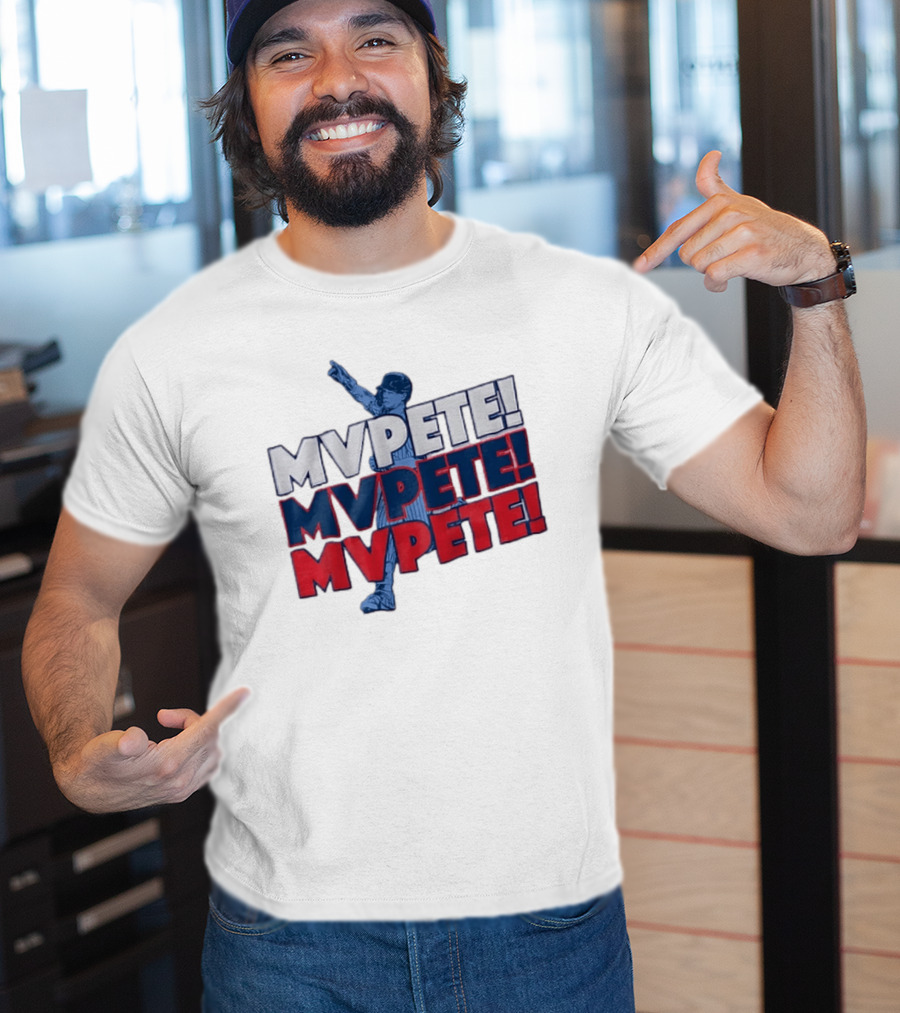 Pete Crow Armstrong Chicago Cubs MVPete Chant Celebration T-Shirt