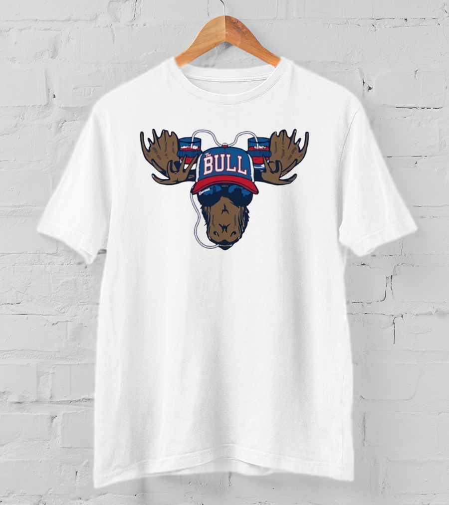 The Bull Moose Hat Beer Drinking Antlers T-Shirt