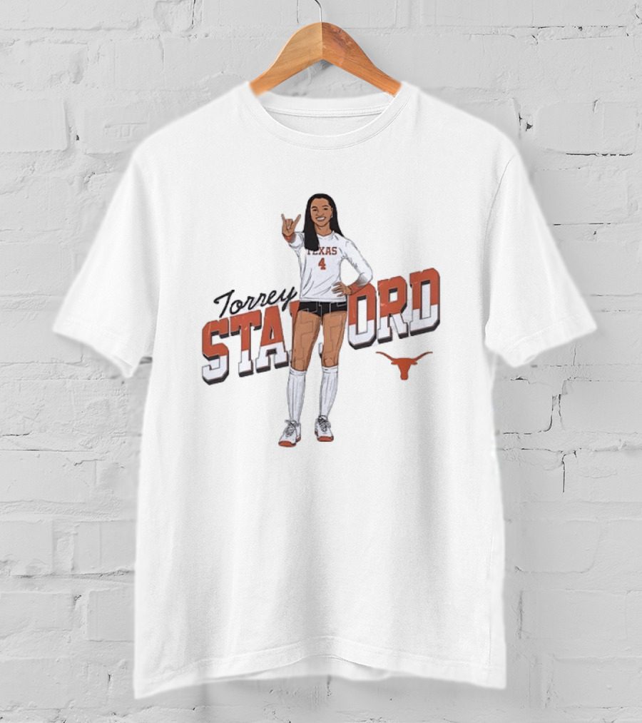 Torrey Stafford Texas Volleyball Longhorns Player 4 T-Shirt