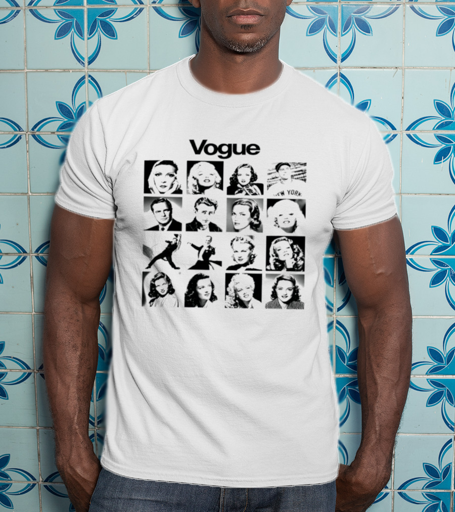 Vogue Marilyn Monroe James Dean Marlon Brando Icons Of Hollywood T-Shirt
