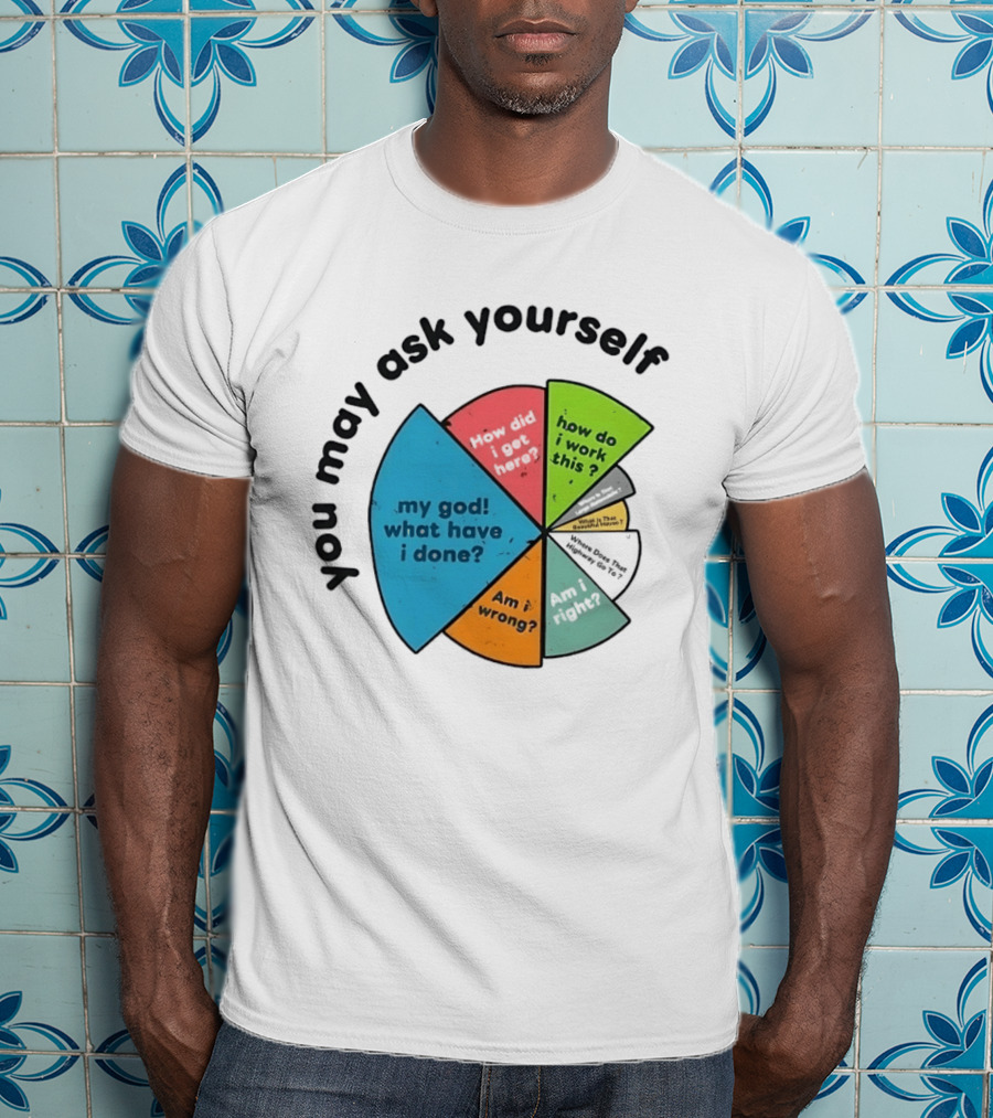 You May Ask Yourself My God What Have I Done How Do I Work This Pie Chart T-Shirt