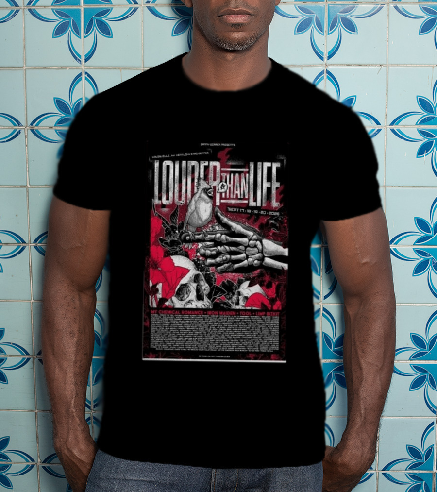 Louder Than Life 2026 Festival My Chemical Romance Iron Maiden Tool Limp Bizkit T-Shirt