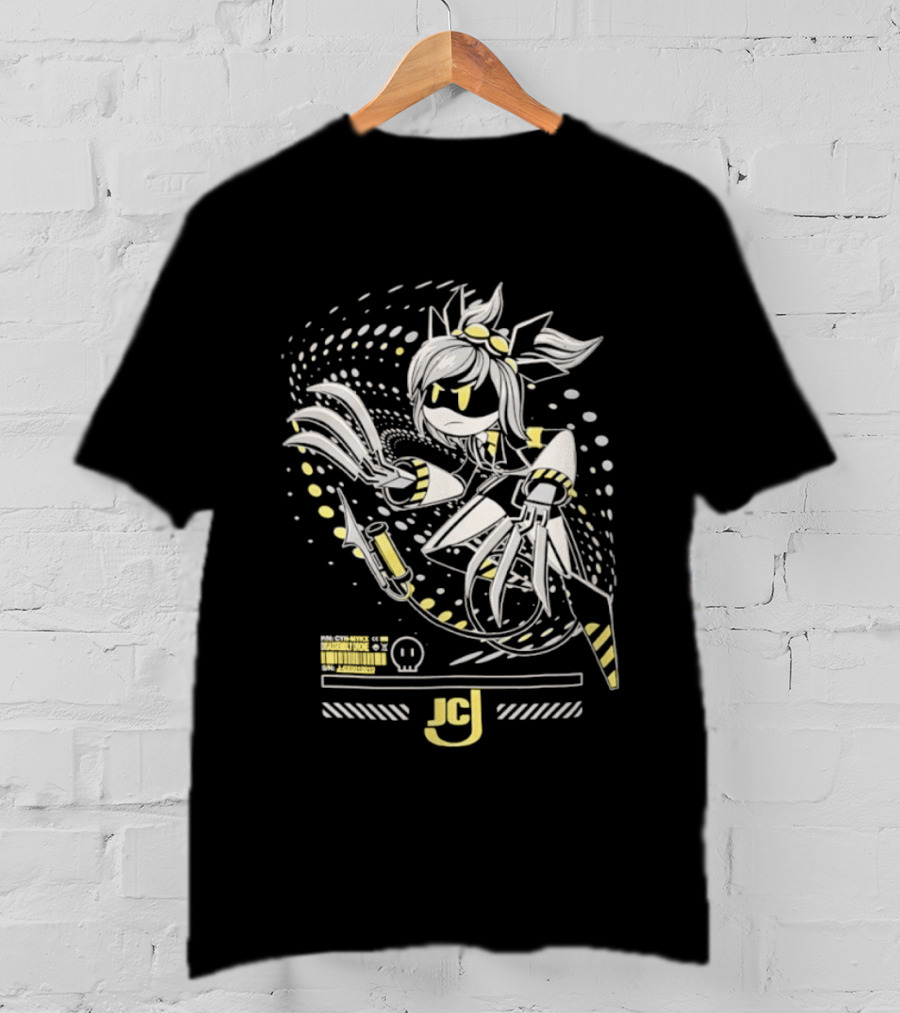 Mykx JCJ Anime Disassembly Drone Character With Claws And Tech T-Shirt