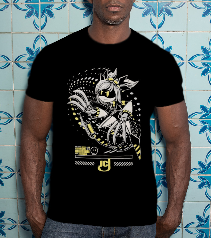 Mykx JCJ Anime Disassembly Drone Character With Claws And Tech T-Shirt
