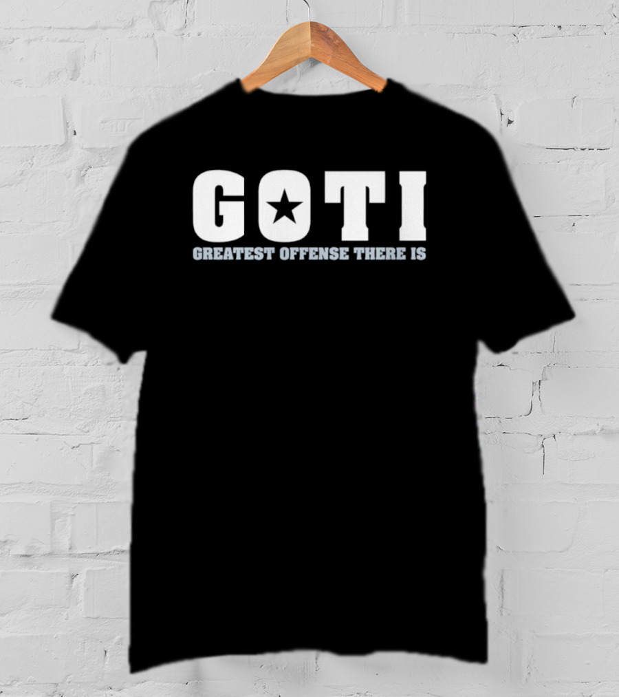 Goti Star Icon Greatest Offense There Is Football T-Shirt