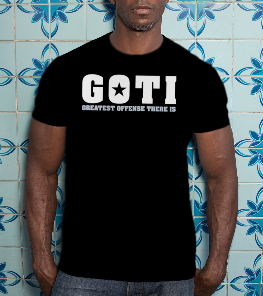 Goti Star Icon Greatest Offense There Is Football T-Shirt