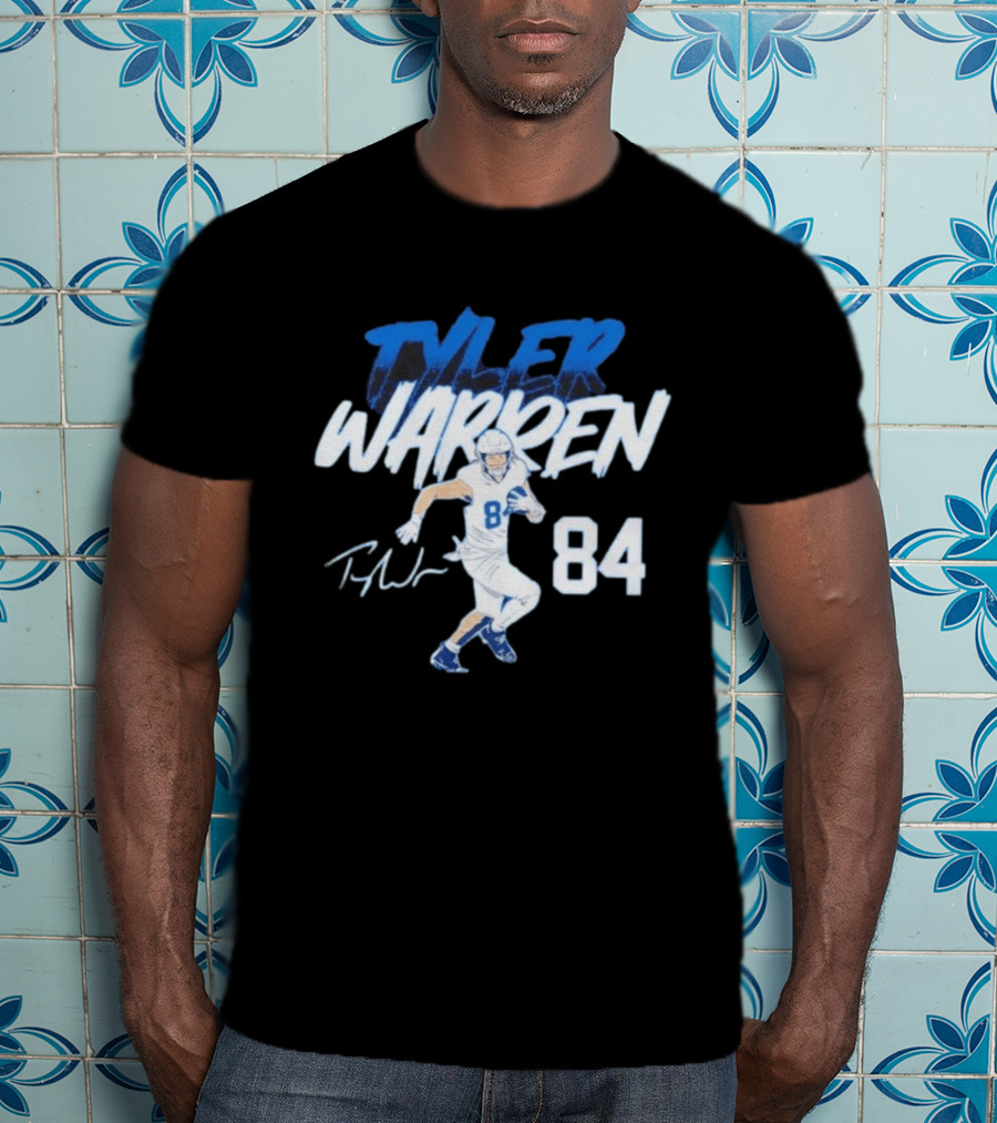 Tyler Warren 84 Indianapolis Colts Pose T-Shirt