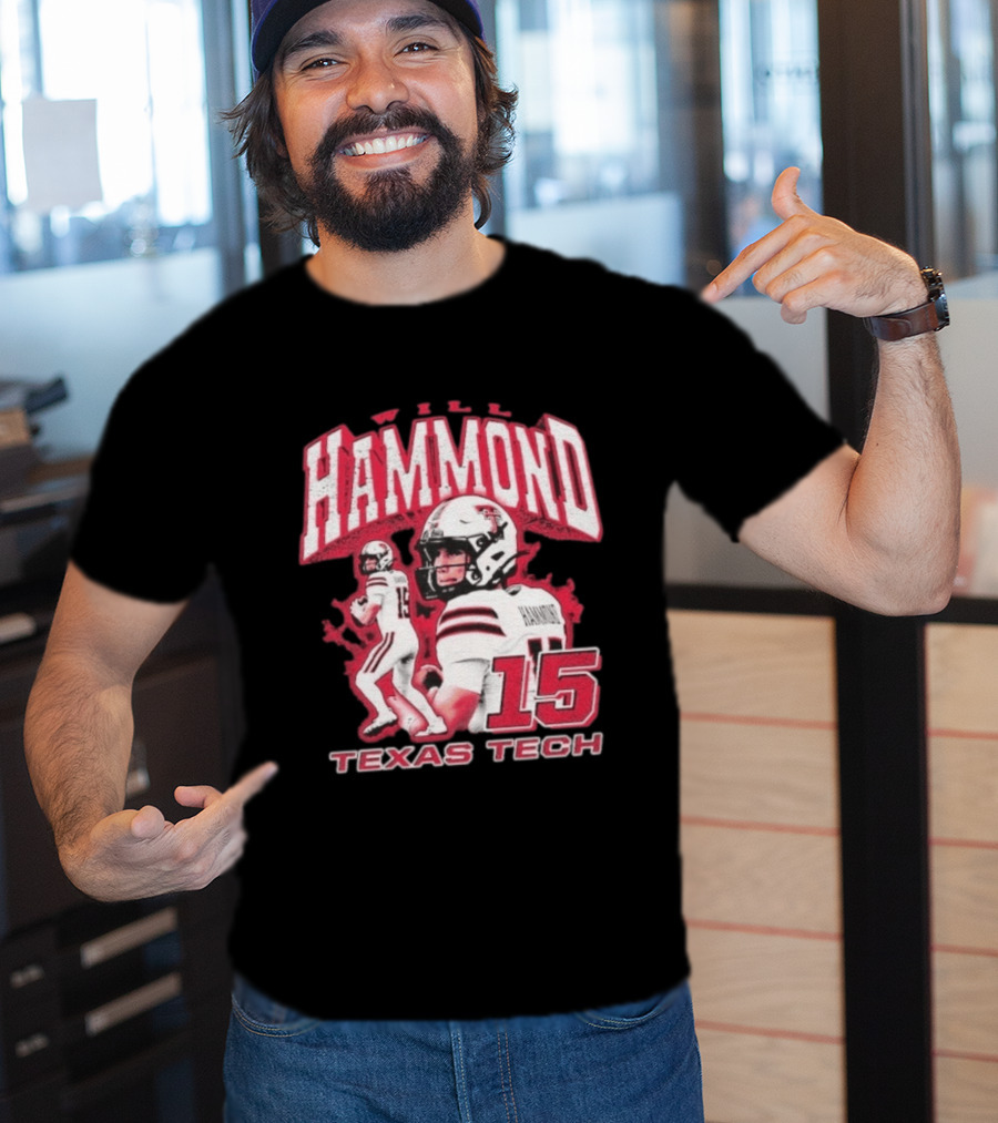 William Hammond Texas Tech Red Raiders Football 15 T-Shirt