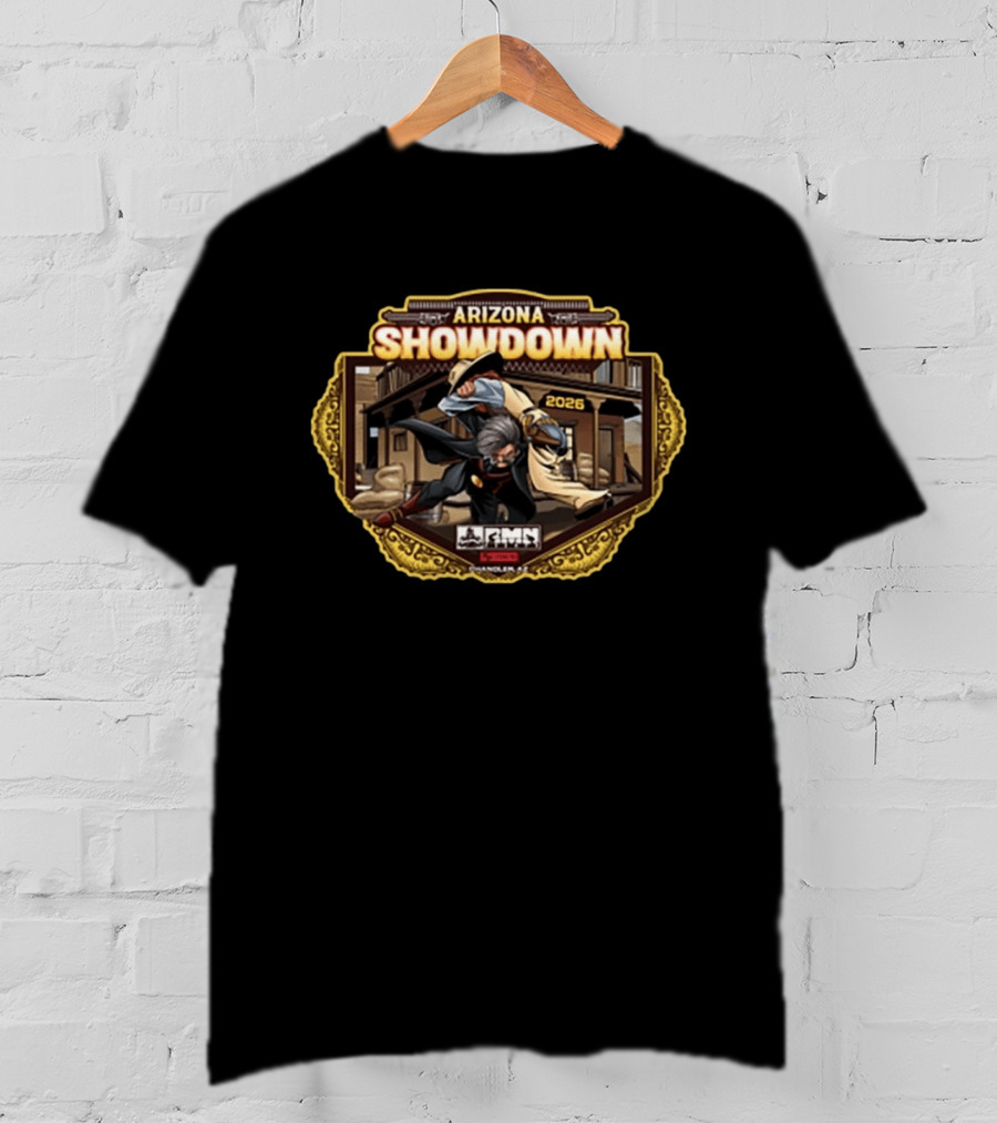 RMN Events Arizona Showdown 2026 Cowboy Fight Scene Vintage Western T-Shirt