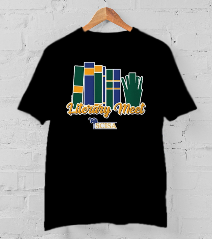 SCISA Literary Meet 2026 Books And Pens T-Shirt