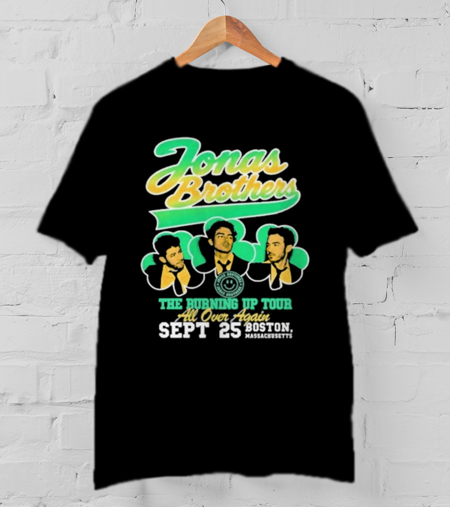 Jonas Brothers The Bringing Up Tour All Over Again Sept 25 Boston Massachusetts T-Shirt