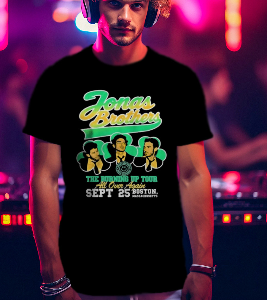 Jonas Brothers The Bringing Up Tour All Over Again Sept 25 Boston Massachusetts T-Shirt