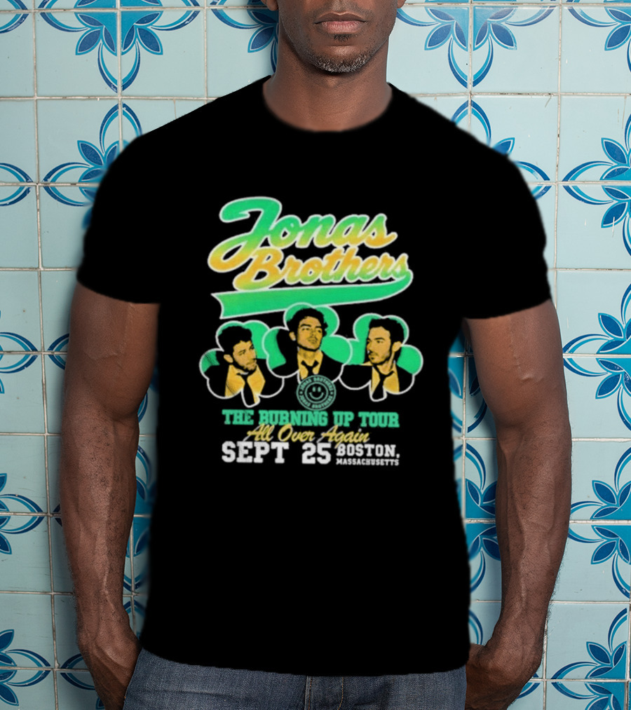Jonas Brothers The Bringing Up Tour All Over Again Sept 25 Boston Massachusetts T-Shirt