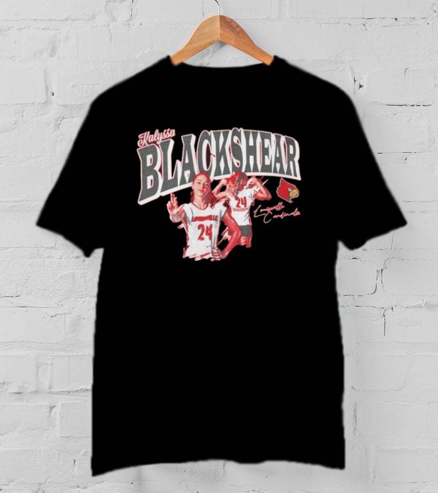 Kalyssa Blackshear Louisville Cardinals 24 Paintbrush T-Shirt