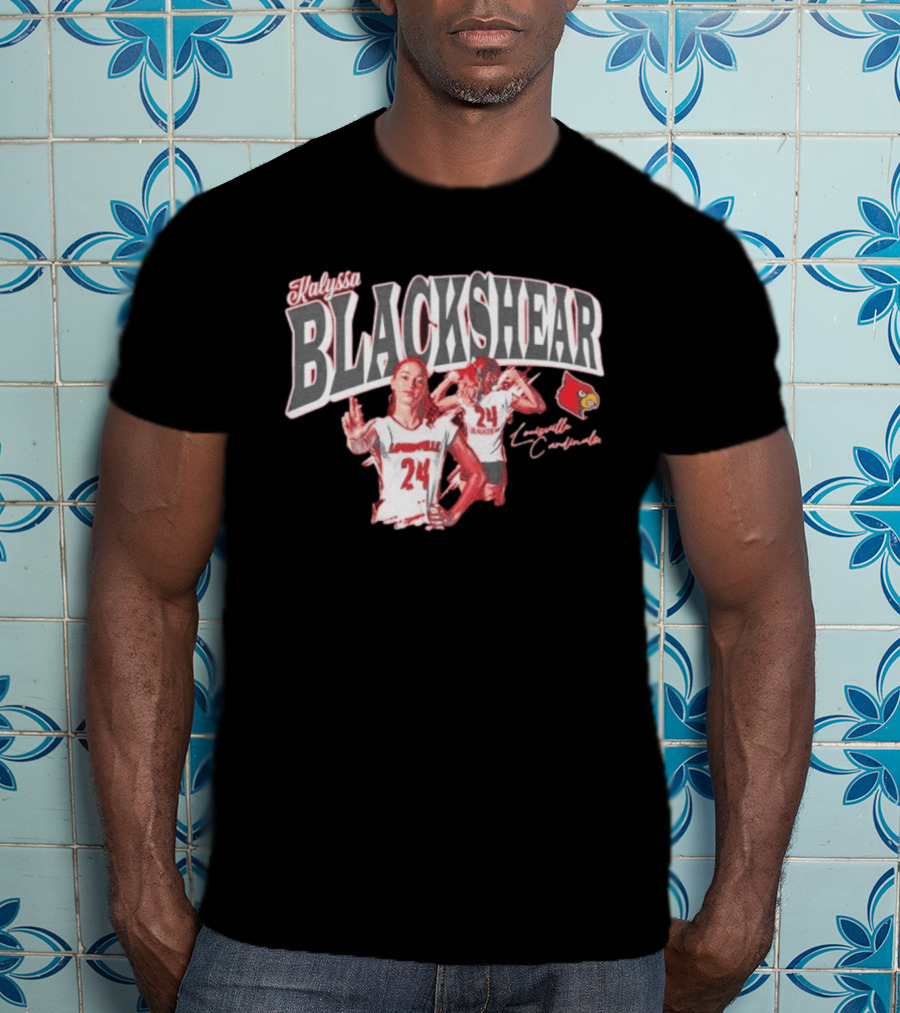 Kalyssa Blackshear Louisville Cardinals 24 Paintbrush T-Shirt
