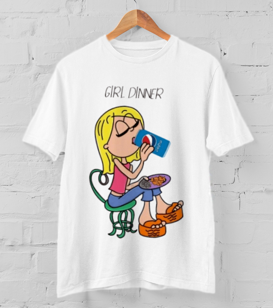 Lizzie McGuire Y2K Girl Dinner Pepsi Retro Fashion T-Shirt