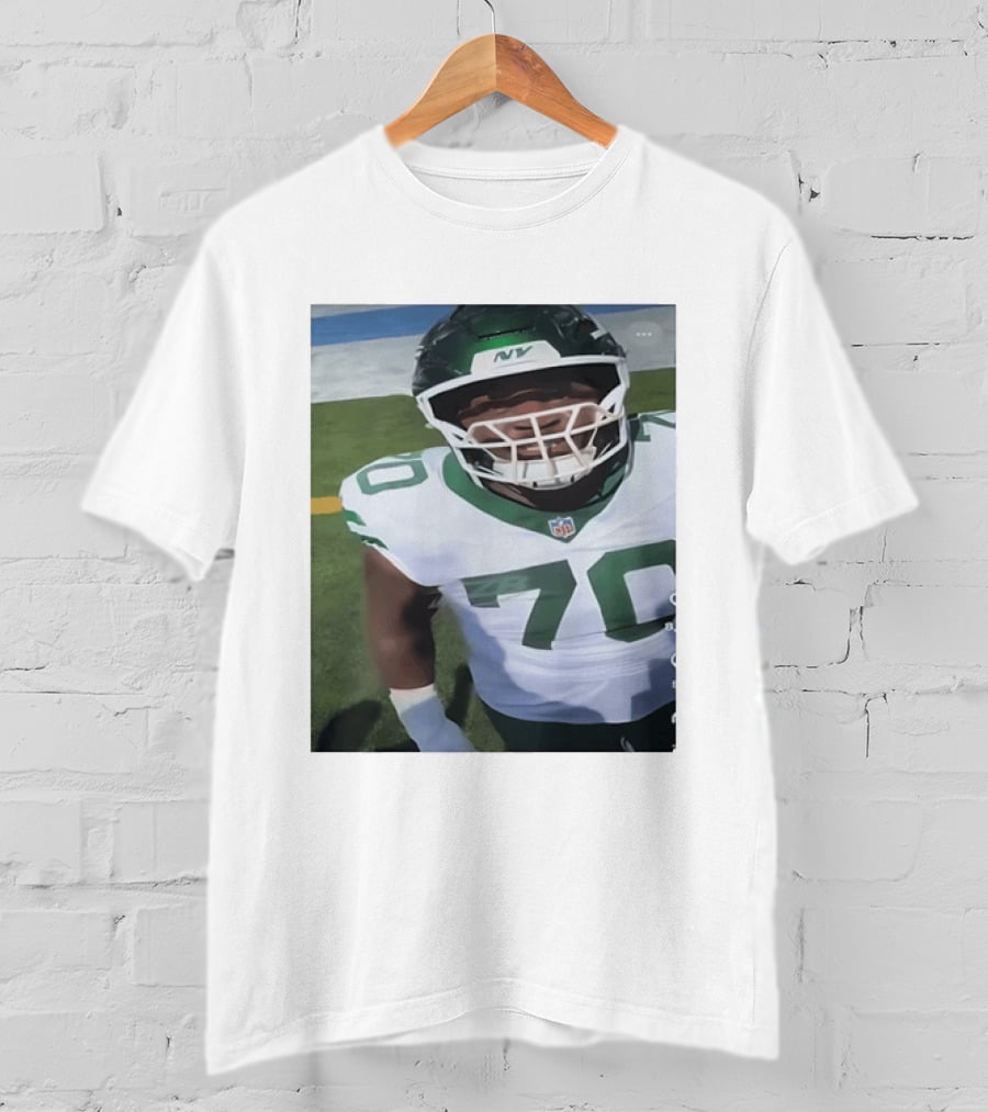 New York Jets Number 70 Football Player NFL Jersey T-Shirt
