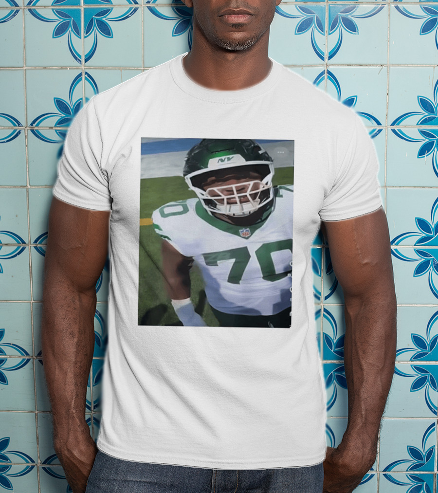New York Jets Number 70 Football Player NFL Jersey T-Shirt