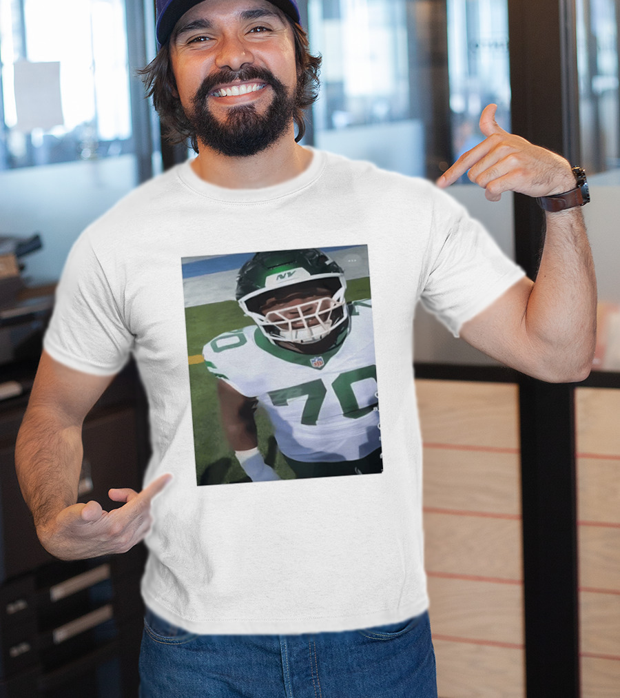 New York Jets Number 70 Football Player NFL Jersey T-Shirt