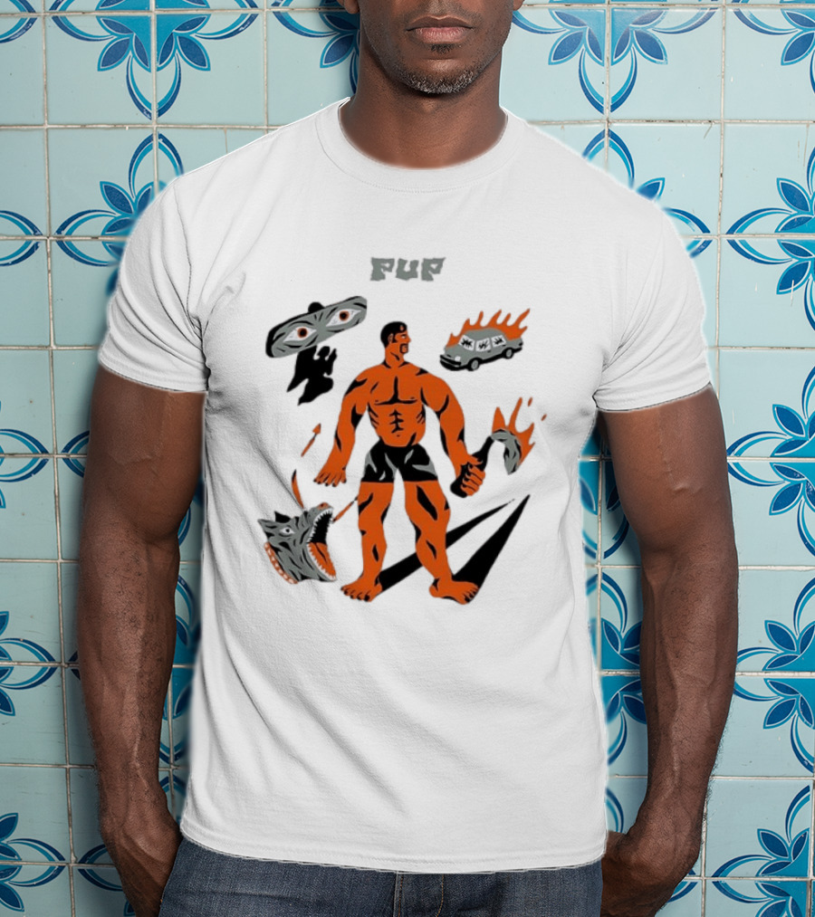 Pup Band Punk Rock Alternative Music Fire Eyed Van And Warrior Scene T-Shirt