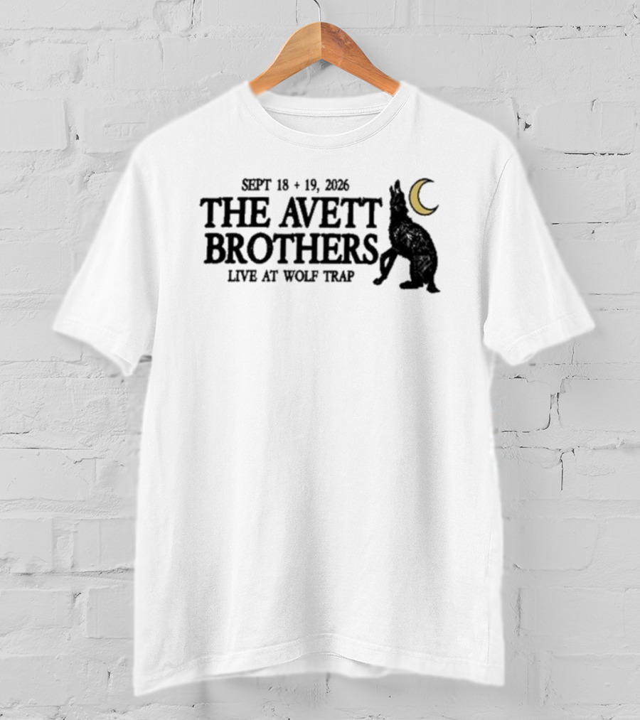 The Avett Brothers Live At Wolf Trap September 18 19 2026 T-Shirt