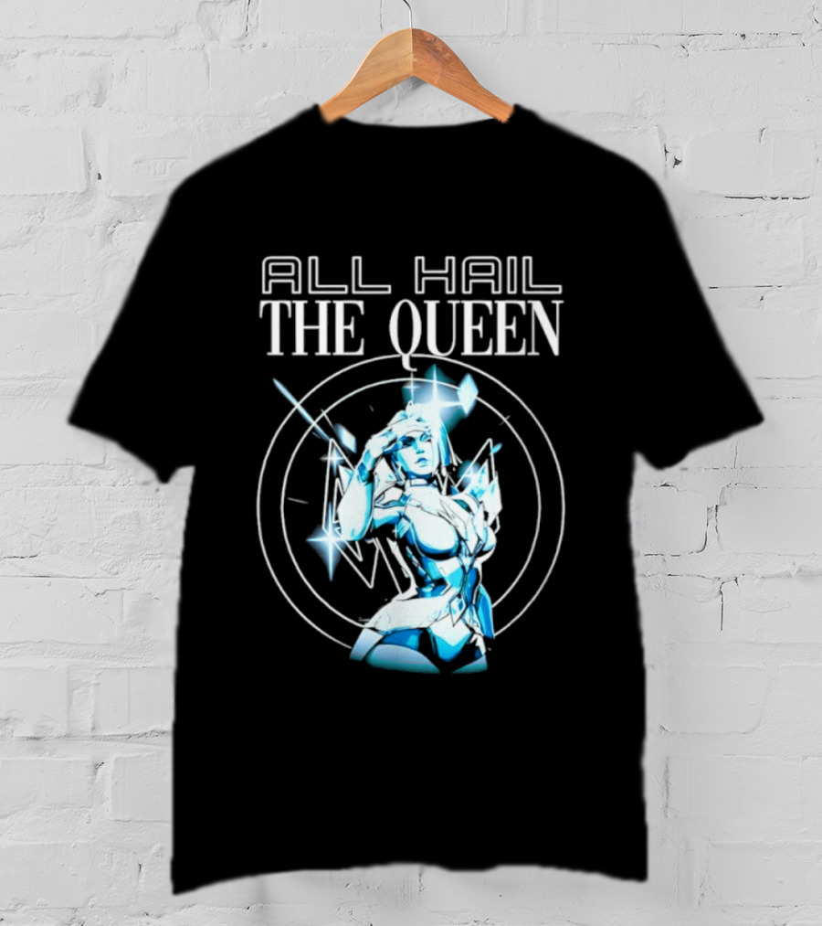All Hail The Queen Crystal Warrior Fantasy Magic T-Shirt