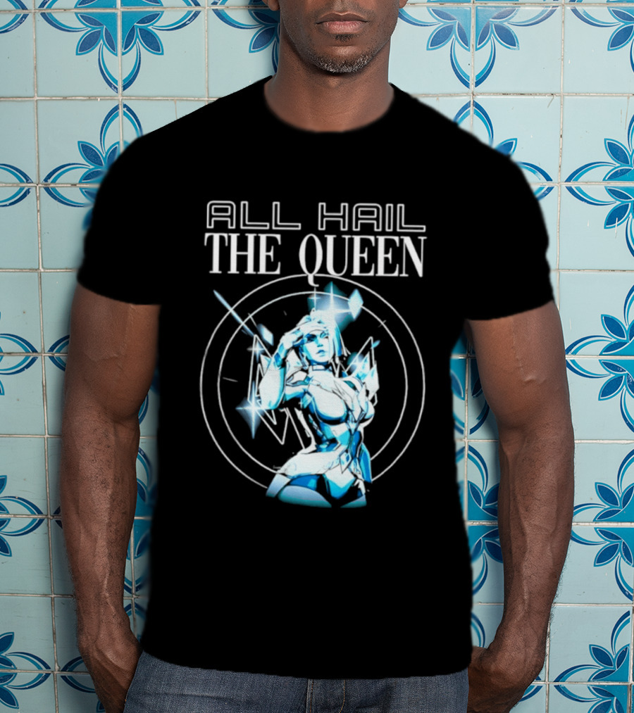 All Hail The Queen Crystal Warrior Fantasy Magic T-Shirt