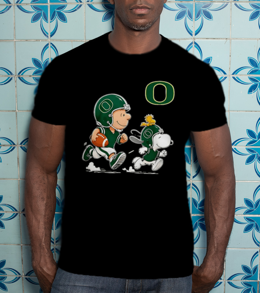 Charlie Brown Woodstock Snoopy Oregon Ducks Football 2026 T-Shirt