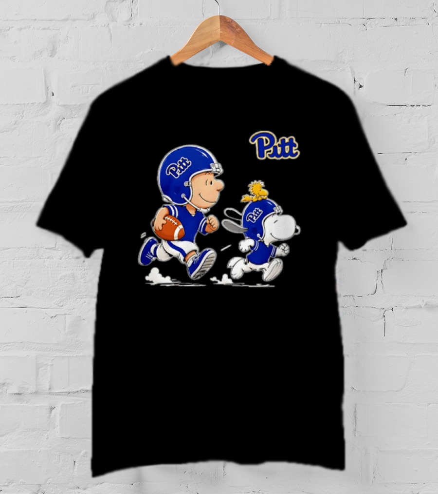 Charlie Brown Woodstock Snoopy Pitt Panthers Football 2026 T-Shirt