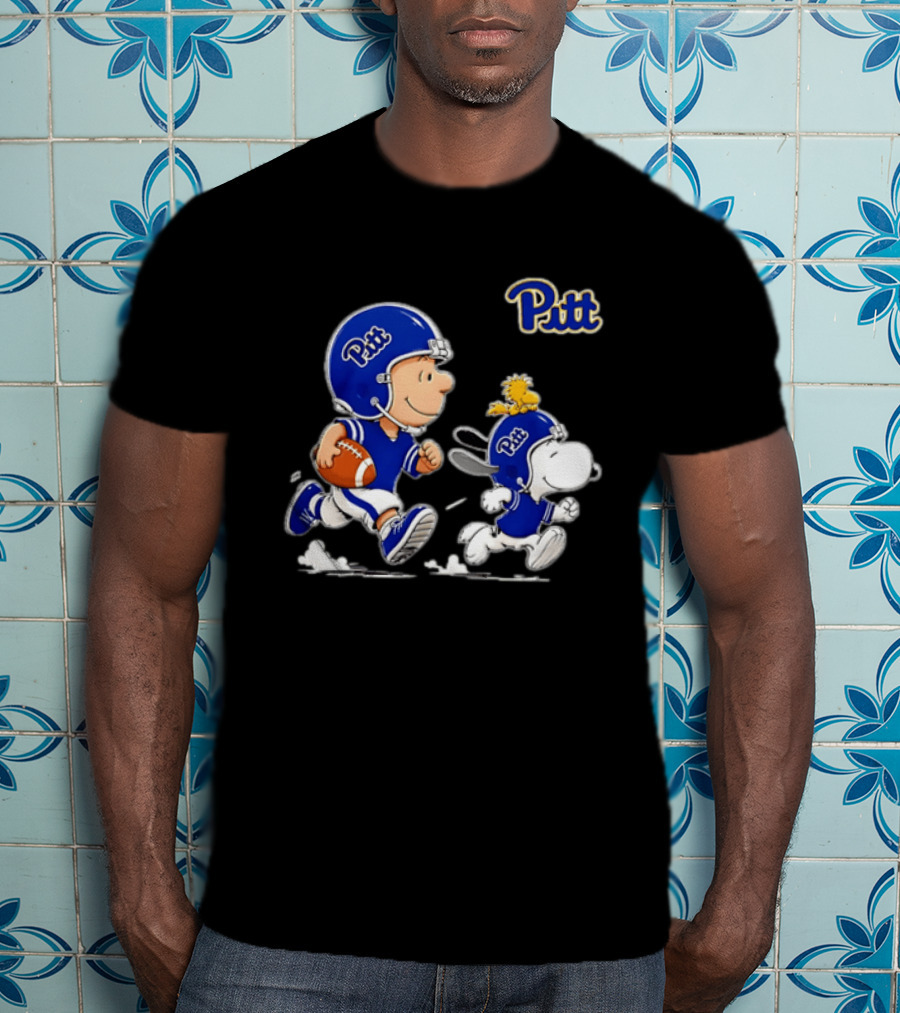 Charlie Brown Woodstock Snoopy Pitt Panthers Football 2026 T-Shirt