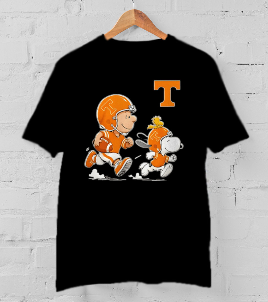 Charlie Brown Snoopy Woodstock Tennessee Volunteers Football 2026 T-Shirt