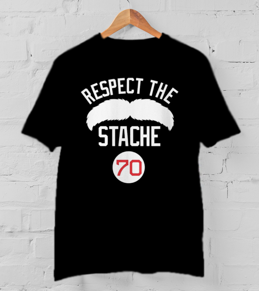 Respect The Stache 70 Mustache Sports Fan T-Shirt