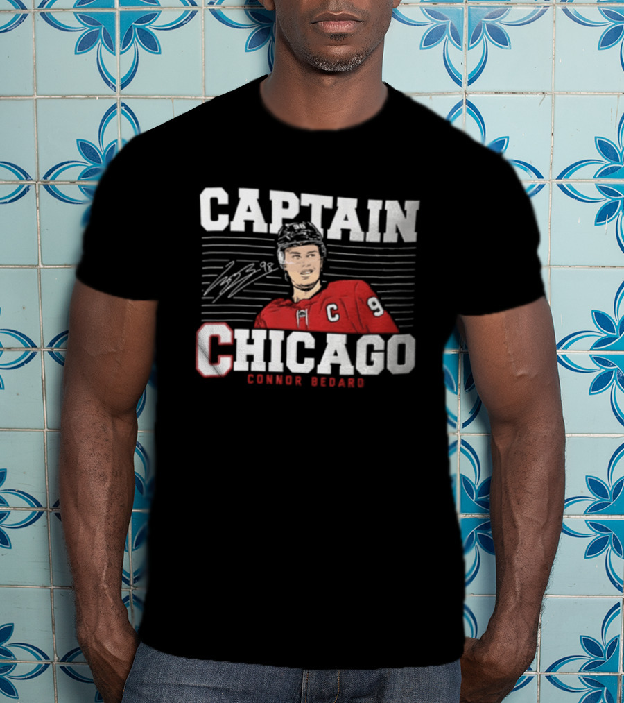 Captain Connor Bedard Chicago Blackhawks NHL 98 T-Shirt