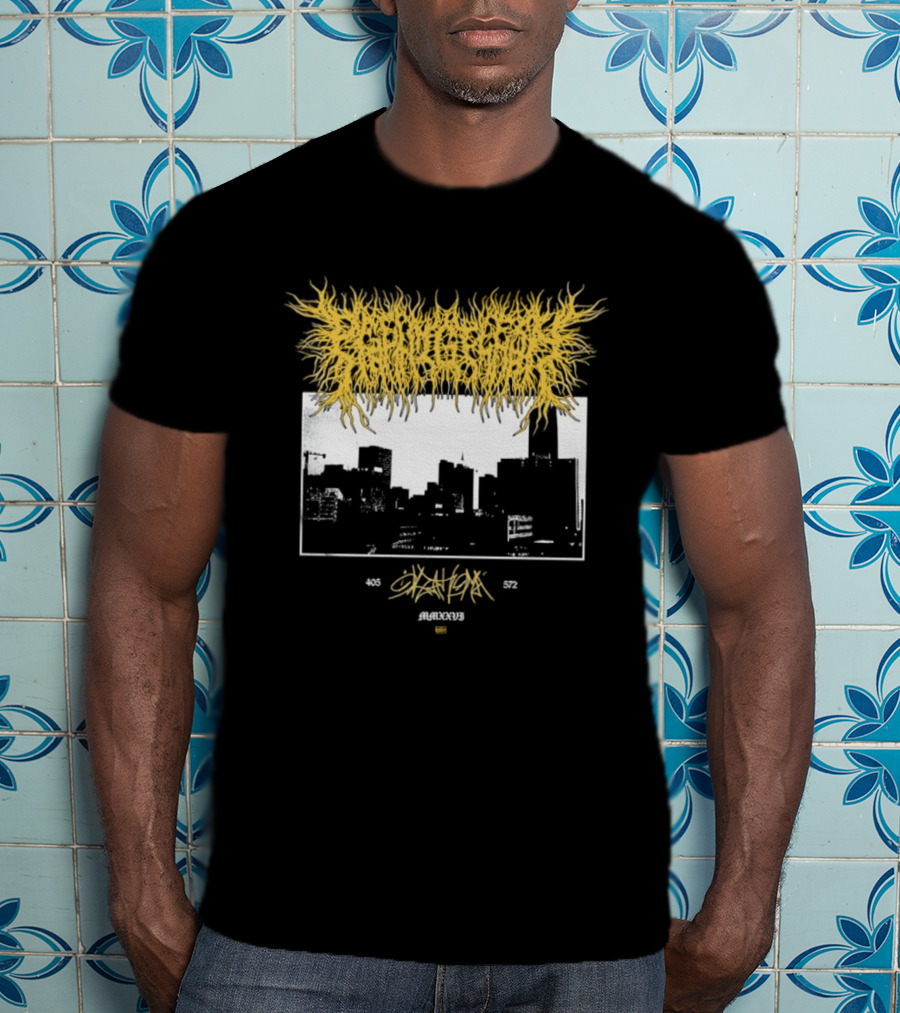 Deathoma 405 572 MMXXVI Cityscape Death Metal Amagiri Skreamxx T-Shirt