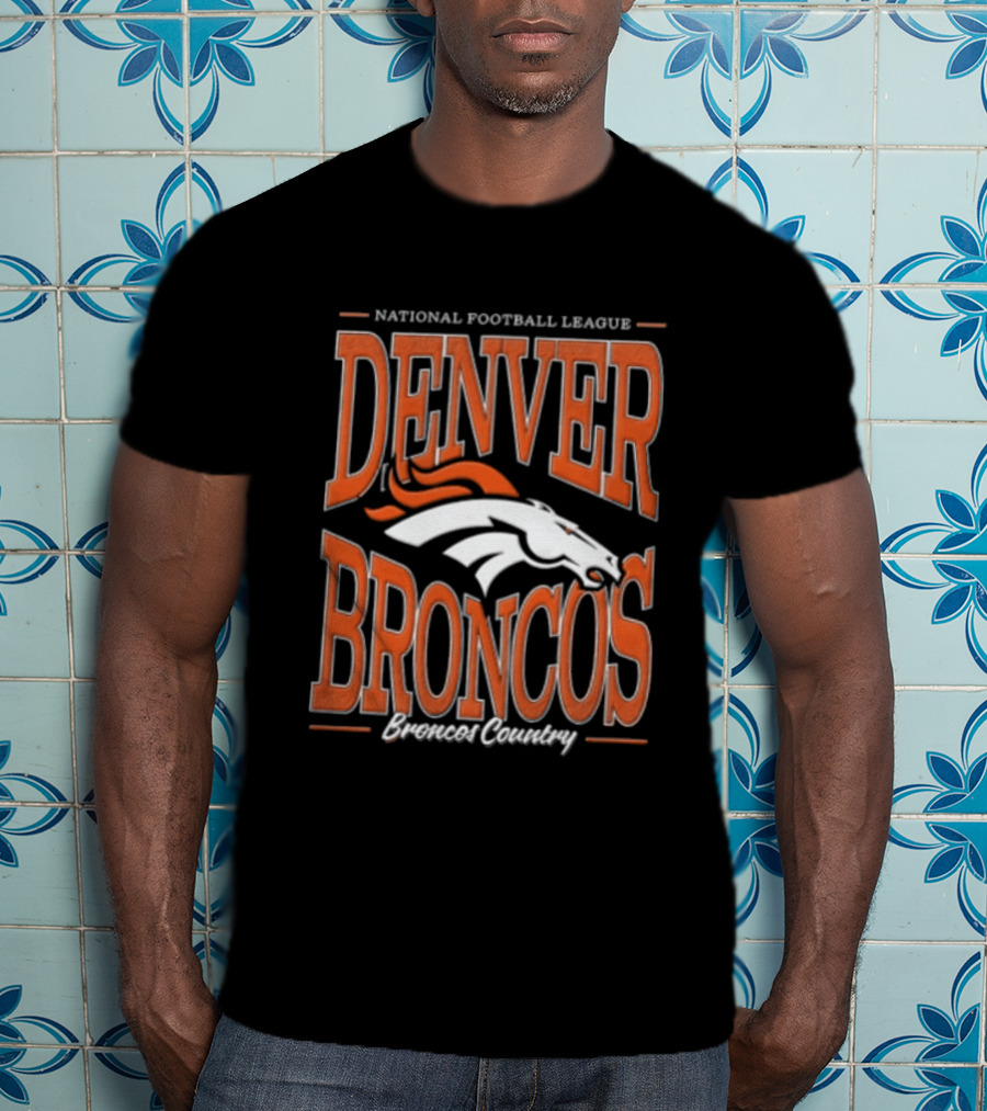 National Football League Denver Broncos Country Horse Head T-Shirt