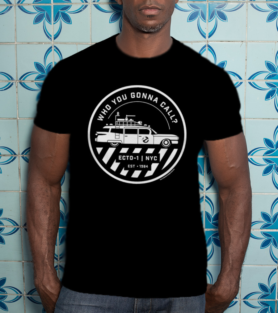 Ghostbusters Ecto 1 NYC Who You Gonna Call Est 1984 T-Shirt