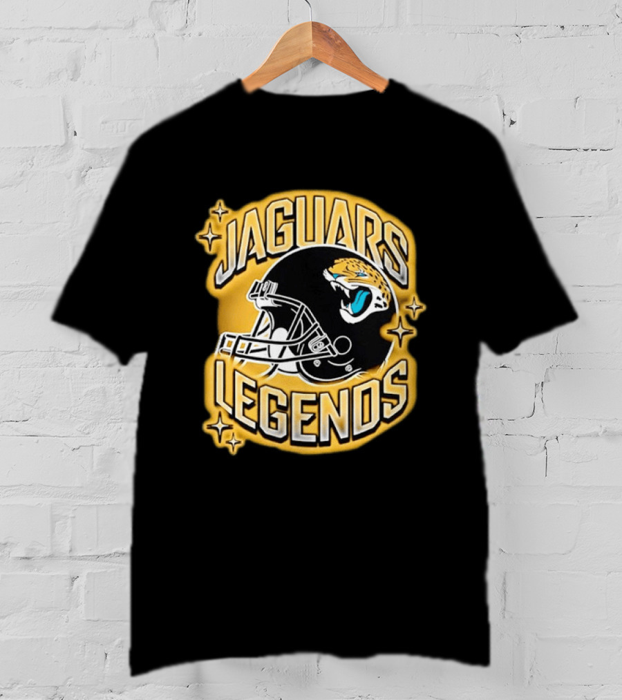 Jaguars Legends Football Helmet Icon With Stars T-Shirt