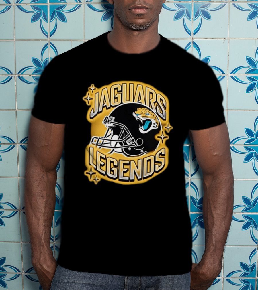 Jaguars Legends Football Helmet Icon With Stars T-Shirt