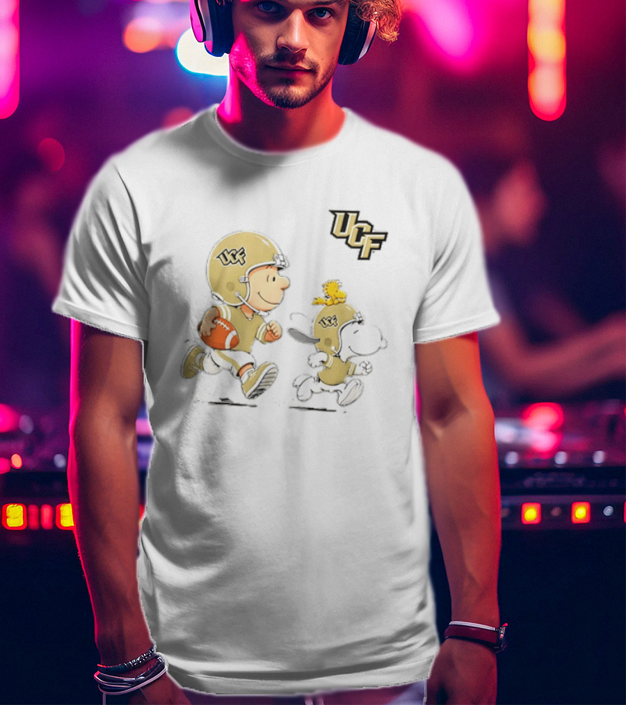 Charlie Brown Snoopy Woodstock UCF Knights Football 2026 T-Shirt