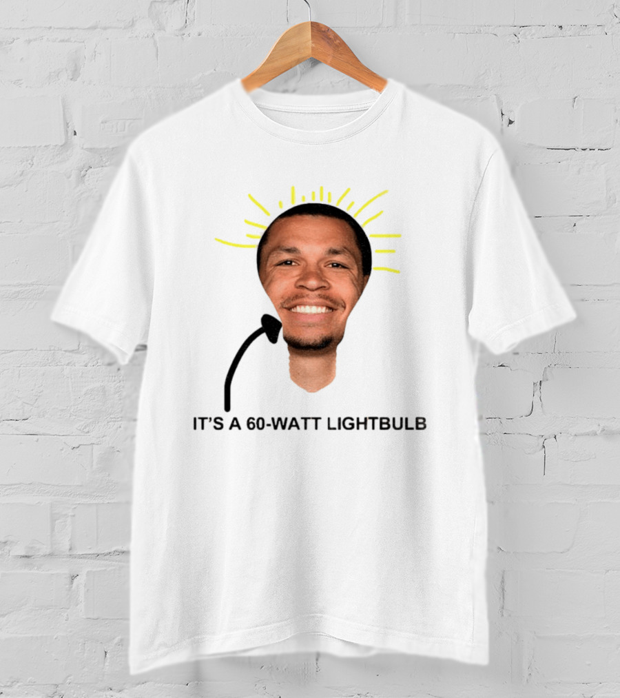 Cyclones NCAAB Jacob Lyftogt It's A 60 Watt Lightbulb Man Face Lightbulb Shape T-Shirt