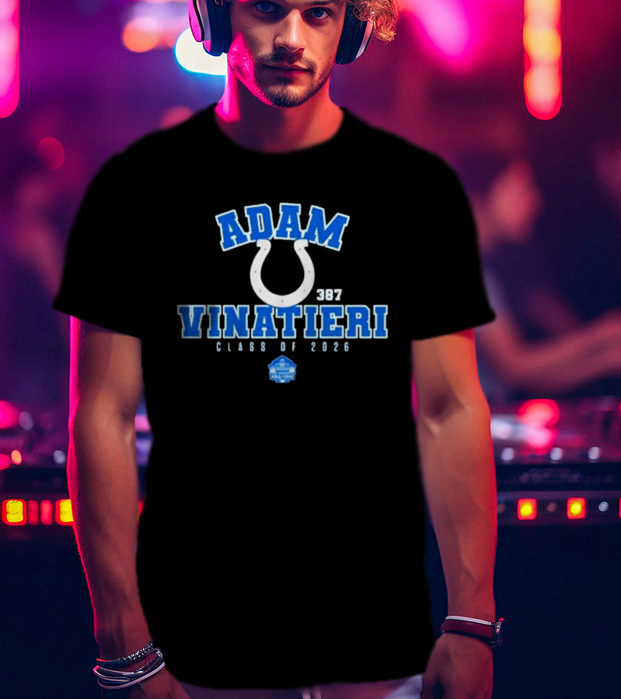 Adam Vinatieri Colts Hall Of Fame Class Of 2026 387 T-Shirt