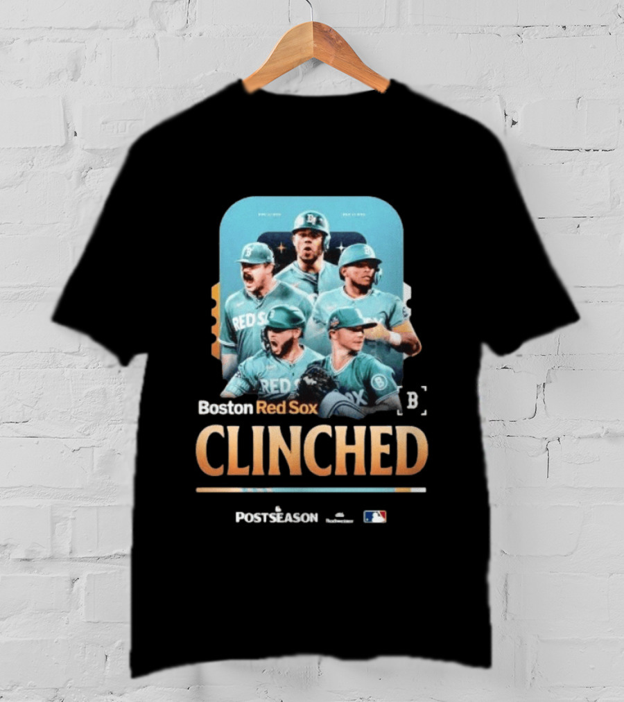 Boston Red Sox Clinched Postseason 2026 MLB T-Shirt