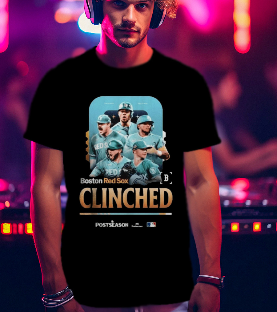 Boston Red Sox Clinched Postseason 2026 MLB T-Shirt