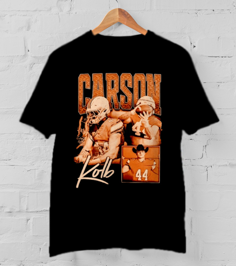 Carson Kolb 44 Football Player Collage T-Shirt