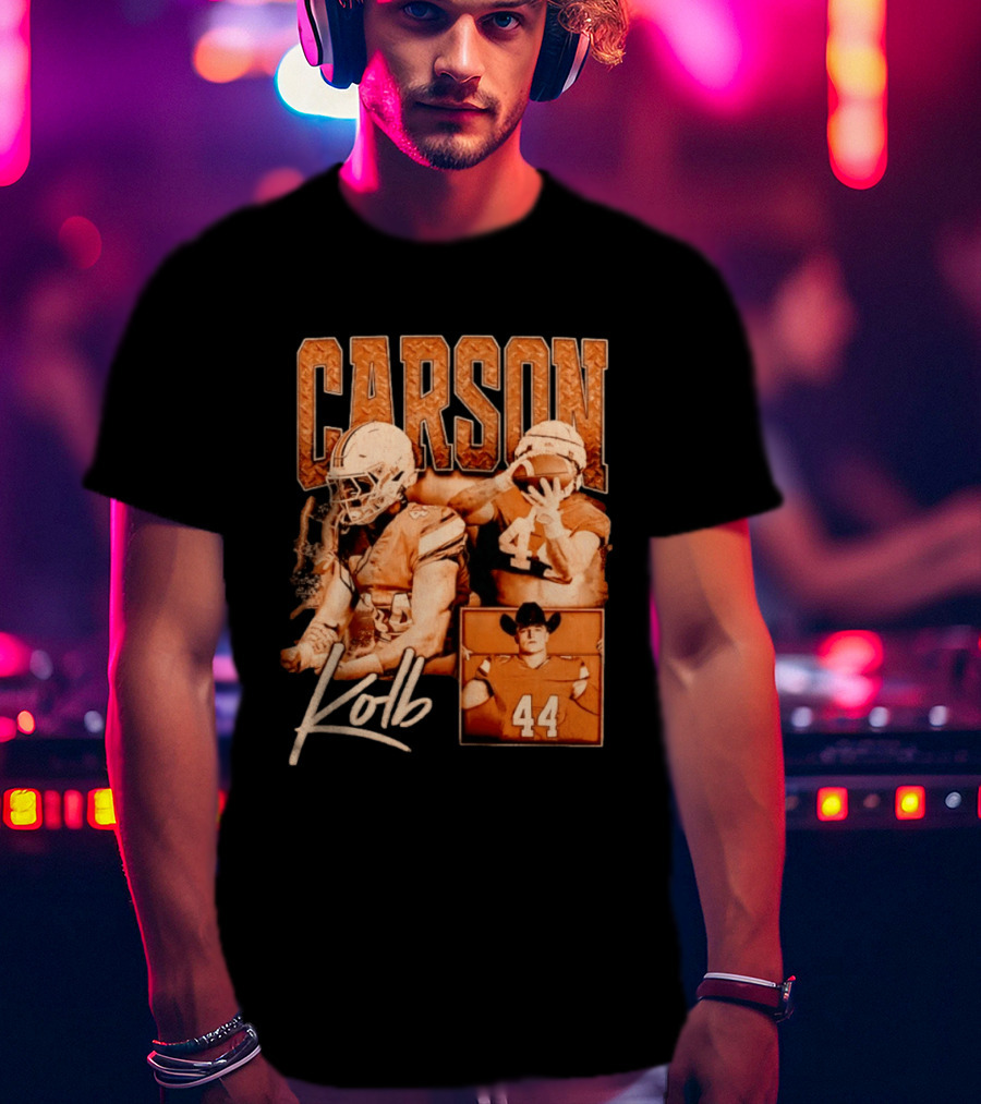 Carson Kolb 44 Football Player Collage T-Shirt