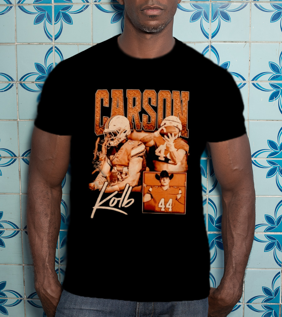 Carson Kolb 44 Football Player Collage T-Shirt