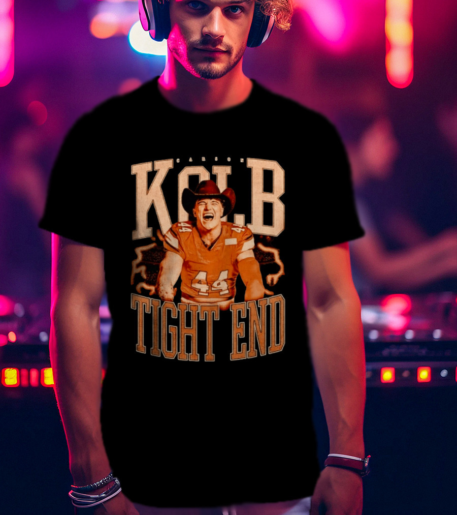 Carson Kolb 44 Cowboy Hat Football Player Tight End T-Shirt