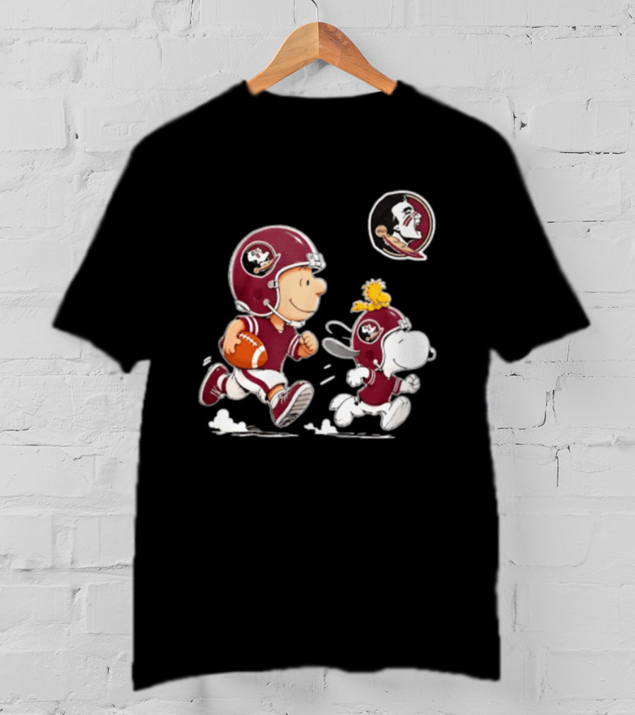 Charlie Brown Snoopy Woodstock Florida State Seminoles Football 2026 T-Shirt