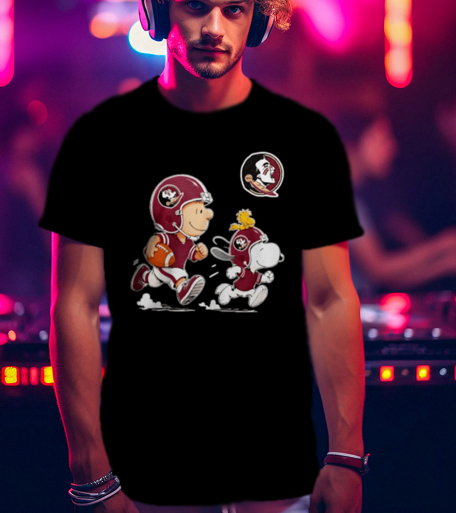Charlie Brown Snoopy Woodstock Florida State Seminoles Football 2026 T-Shirt