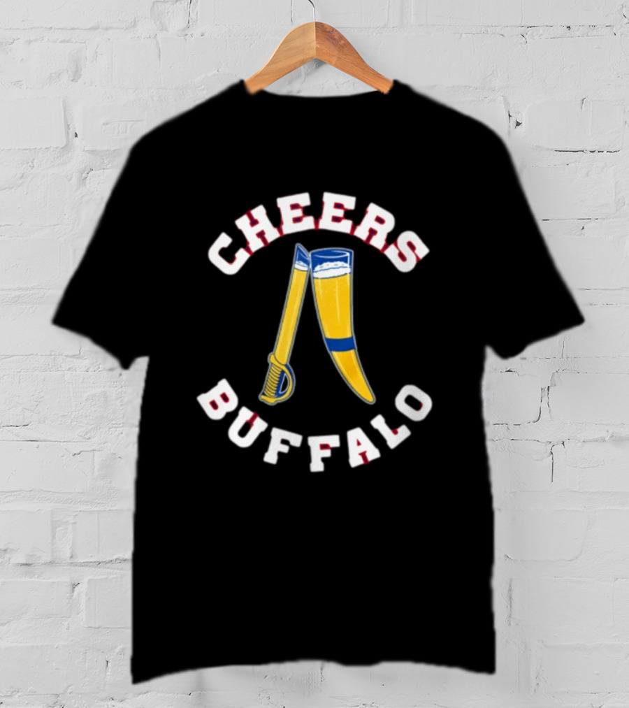 Buffalo Bills Cheers With Beer And Sabre T-Shirt